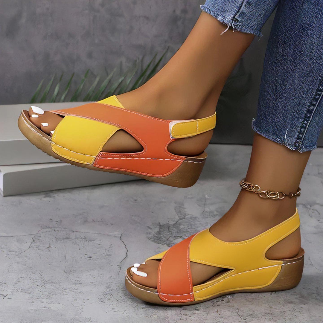 Radomila – Sandales confortables à brides bicolores