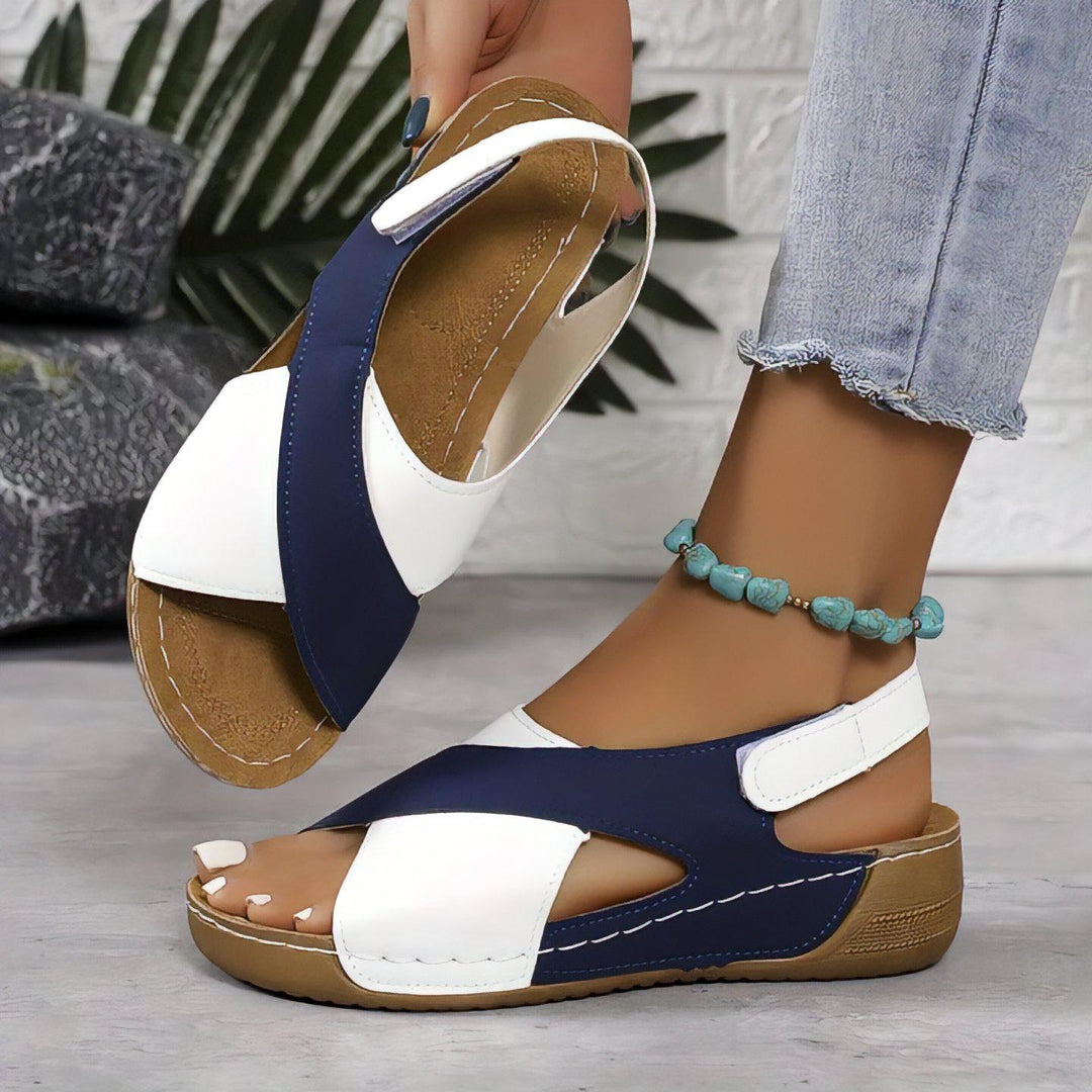 Radomila – Sandales confortables à brides bicolores