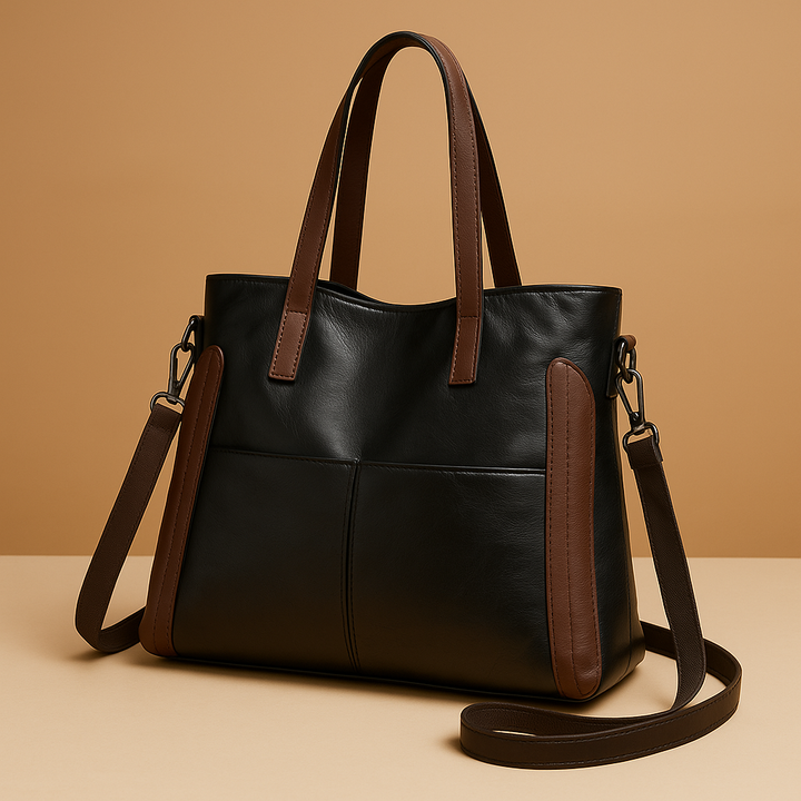 Weronika - Sac à main en cuir Indigo Classic
