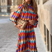 Cassandra | Robe Midi Graphique