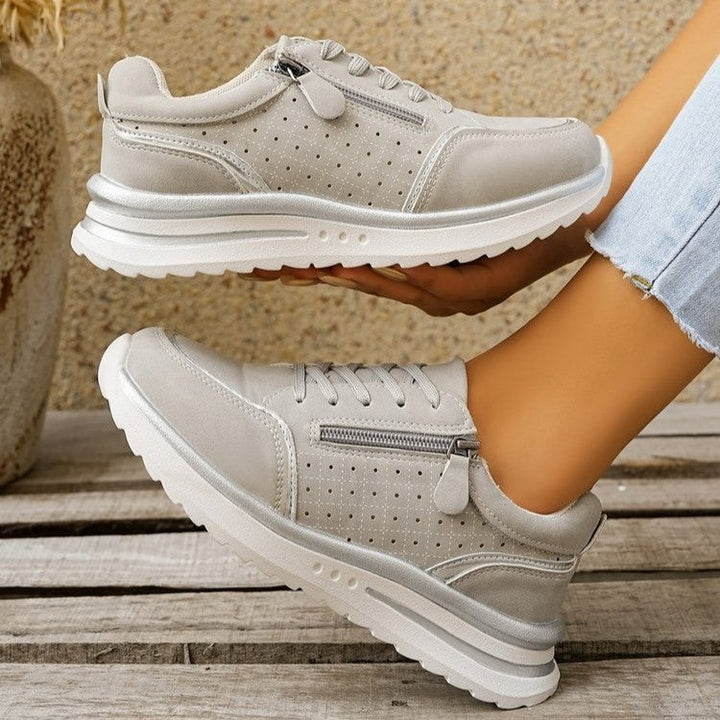 Émilie | Baskets Zip Confort Élégant