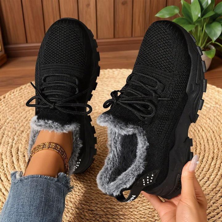 Cassia – Baskets légères à lacets en polaire