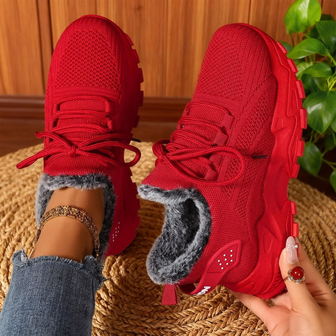 Cassia – Baskets légères à lacets en polaire
