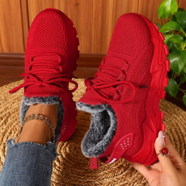 Cassia – Baskets légères à lacets en polaire