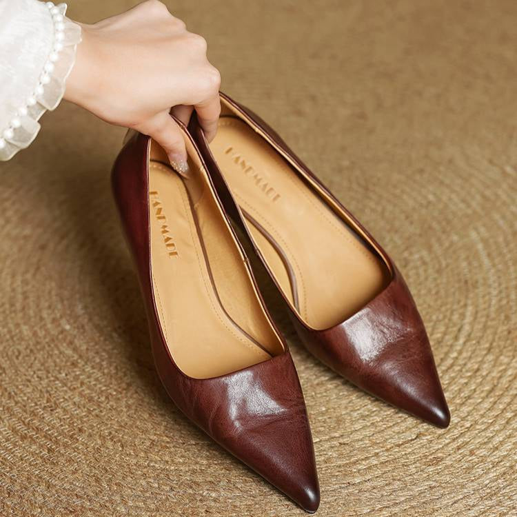 Melisandra – Escarpins à talons en cuir