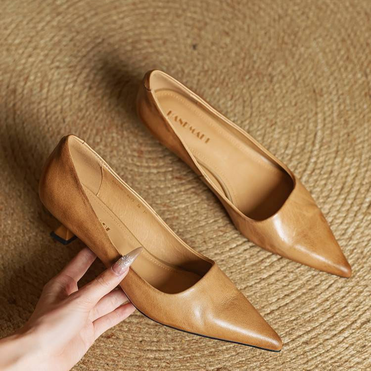 Melisandra – Escarpins à talons en cuir