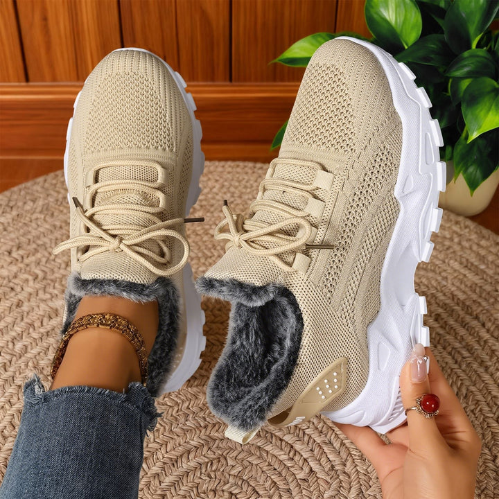 Cassia – Baskets légères à lacets en polaire