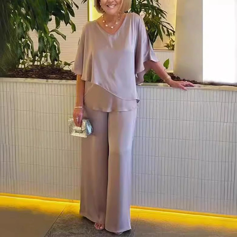 Marthe | Ensemble élégant avec pieds larges.