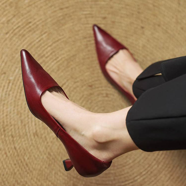 Melisandra – Escarpins à talons en cuir