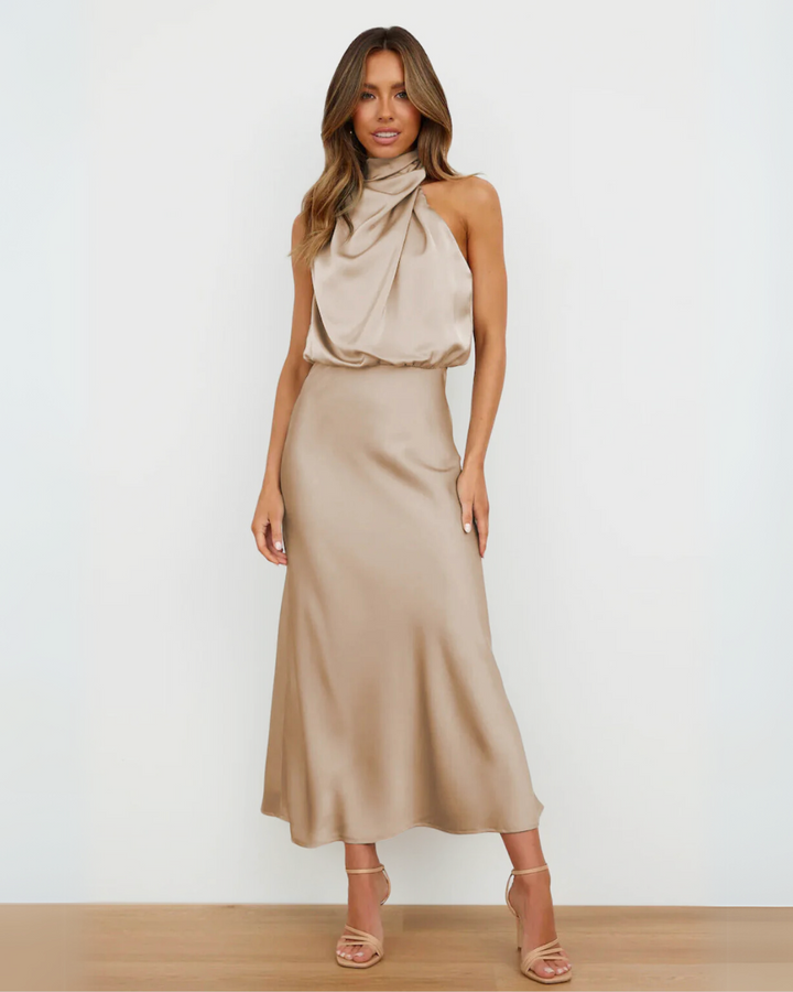 Violette™ | Robe Sahara avec drapé