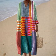 Frida | Robe Colorblock Artistique