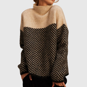 Brigitte | Pull Col Montant Graphique