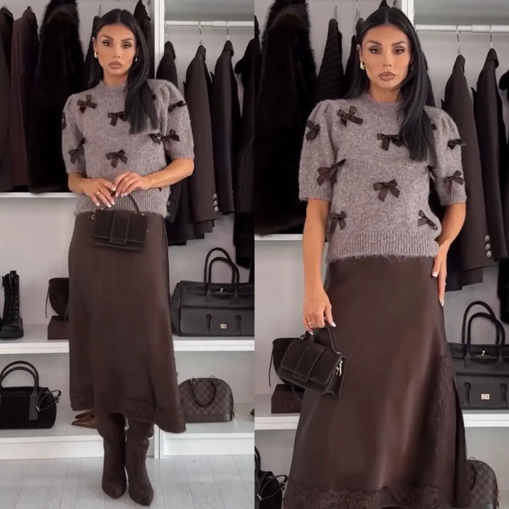 Ryliana – Ensemble pull et jupe élégant