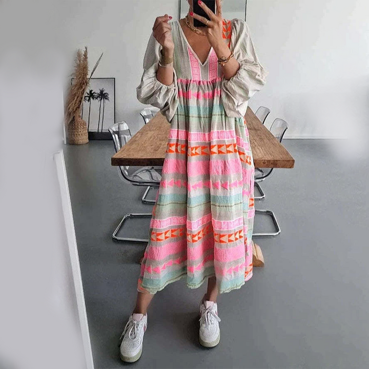 Éléonore | Robe Bohème Patchwork