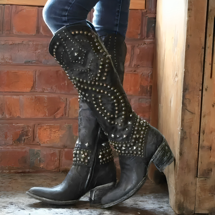 Wessina – Bottes hauteur genou style western