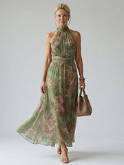 Mireille | Robe Midi Halter