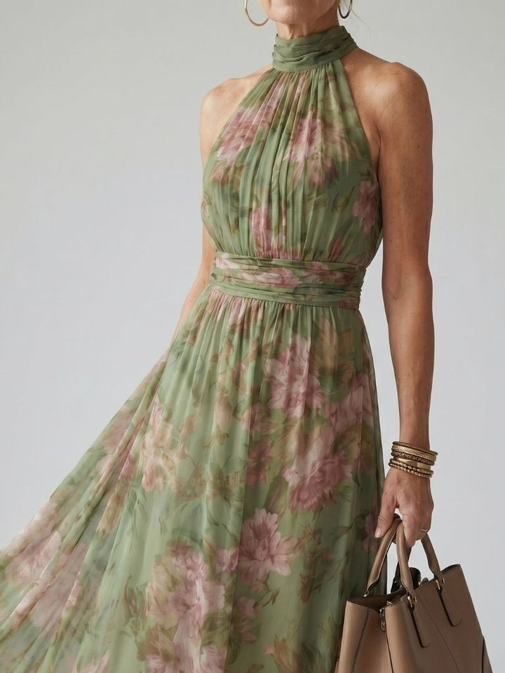 Mireille | Robe Midi Halter