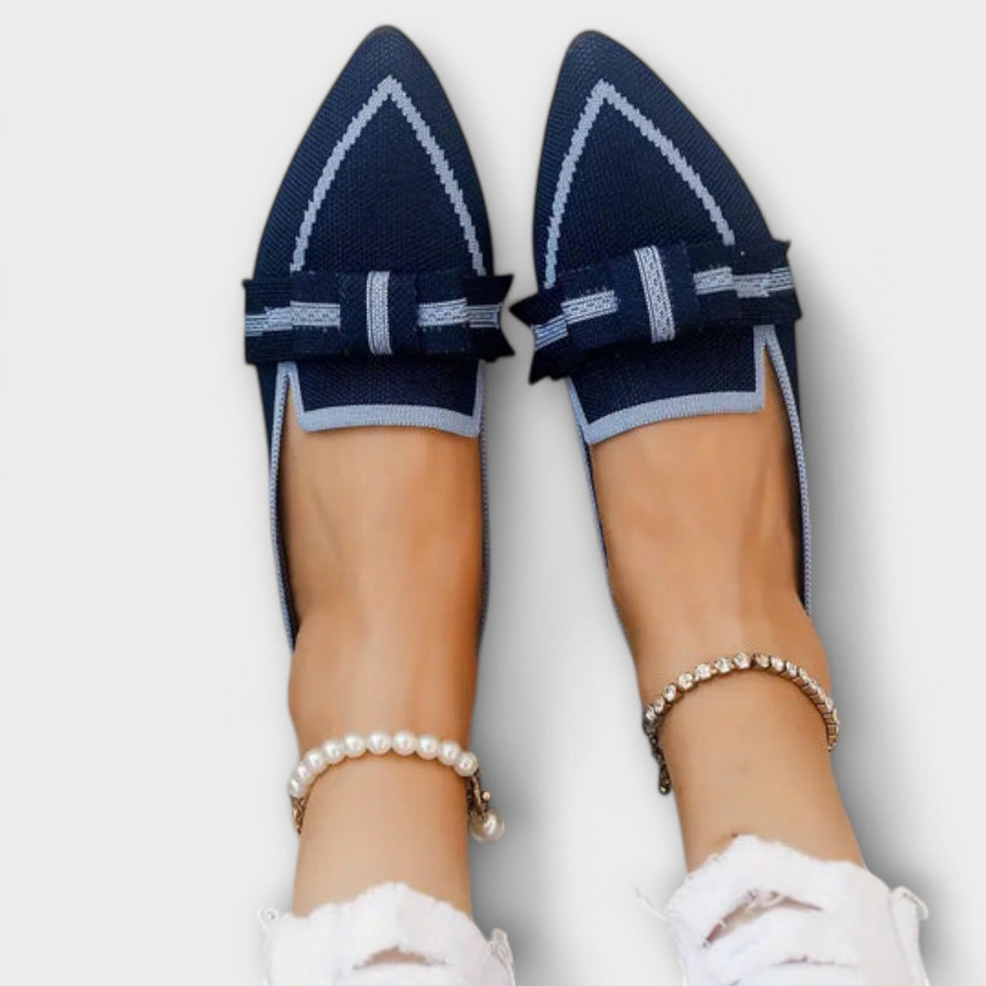 Anna - Chaussures plates pour femmes à motif nœud