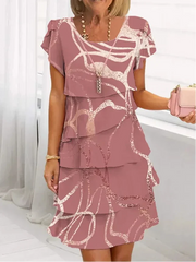 Auréline | Robe Élégante Graphique