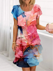 Isalys | Robe Élégante Aquarelle Florale