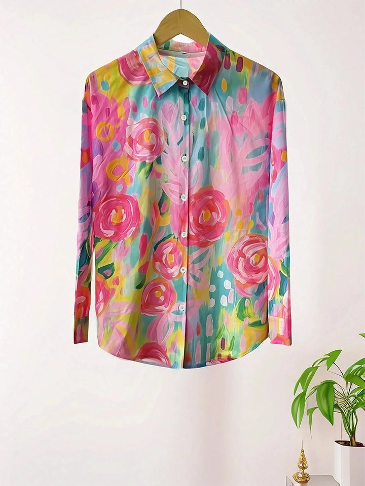 Zaria – Blouse colorée à motifs