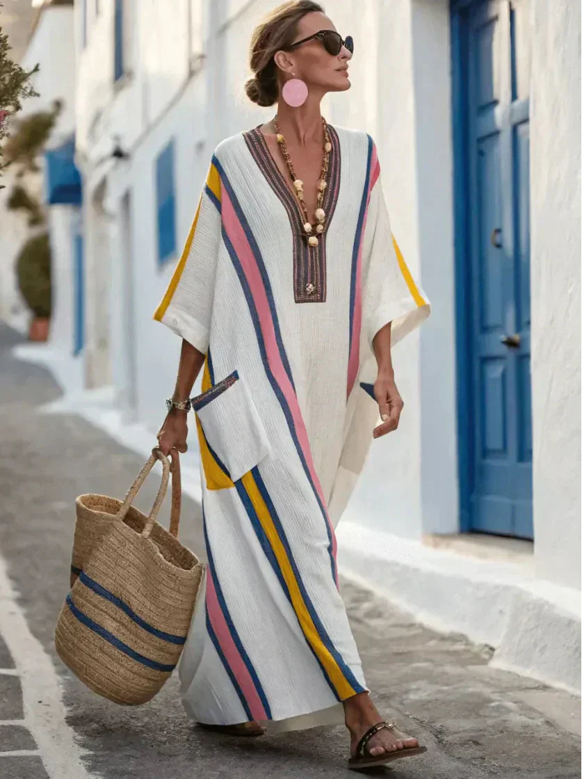 Kathleen | Robe longue d'été élégante avec une coupe ample