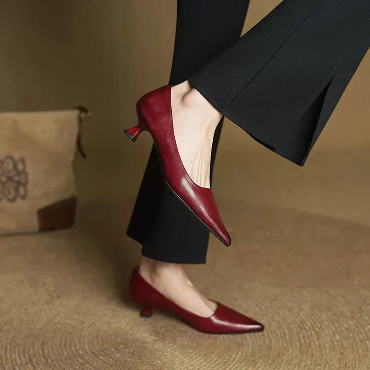 Melisandra – Escarpins à talons en cuir