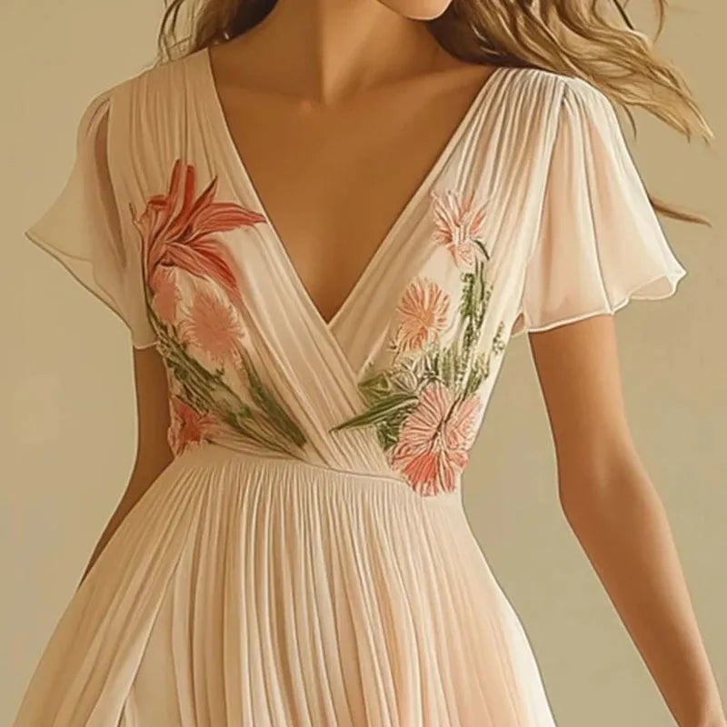 Olivia™ | Robe de soirée à col V