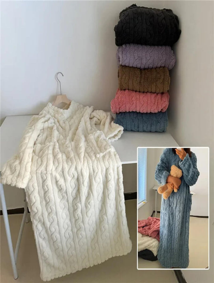 Cosy - Salon d'hiver en velours corail