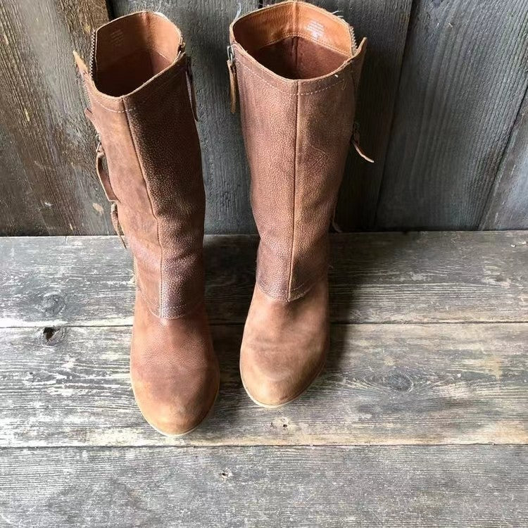 Felina – Bottines en cuir style western