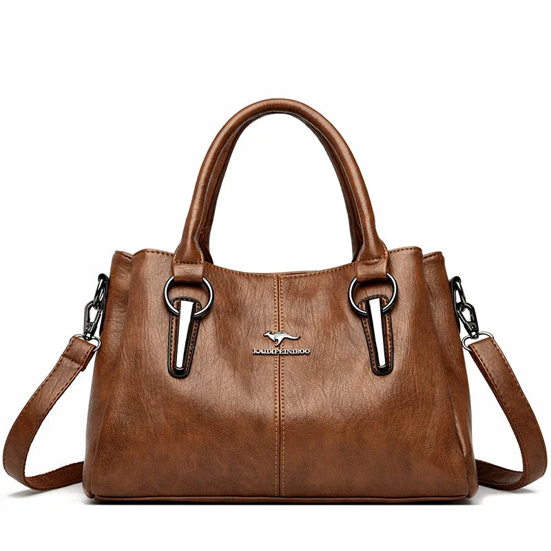 Lena - Sac bandoulière en cuir souple