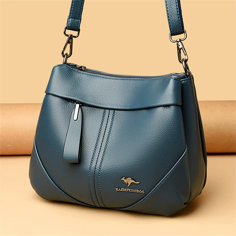 Aneta - Sac de courrier en cuir souple