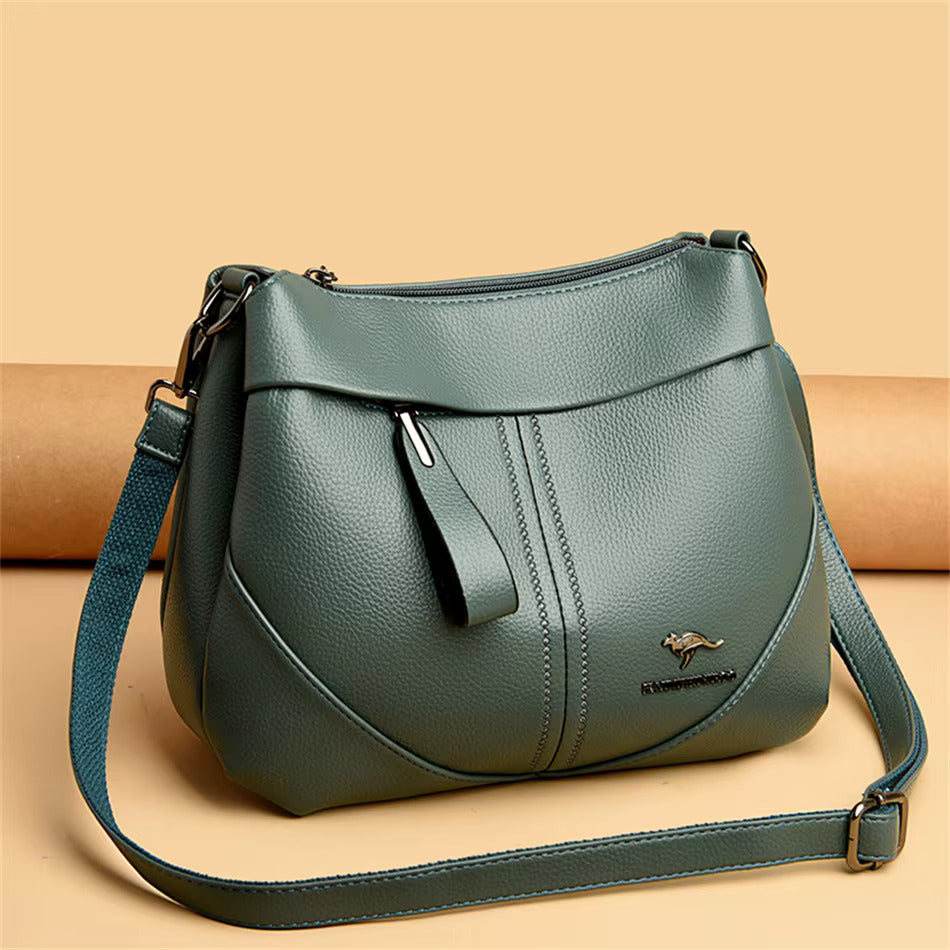 Aneta - Sac de courrier en cuir souple