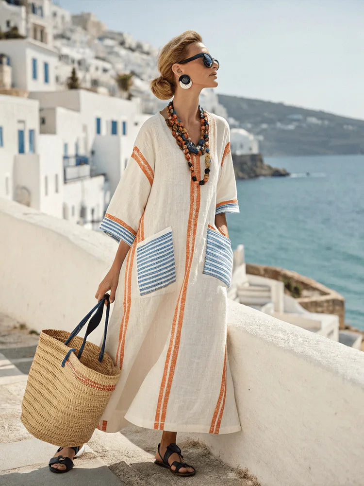 Kathleen | Robe longue d'été élégante avec une coupe ample