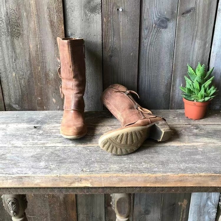 Felina – Bottines en cuir style western