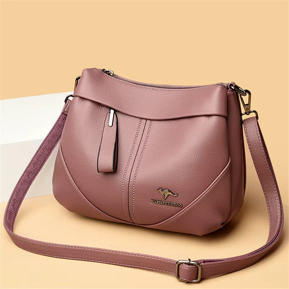 Aneta - Sac de courrier en cuir souple