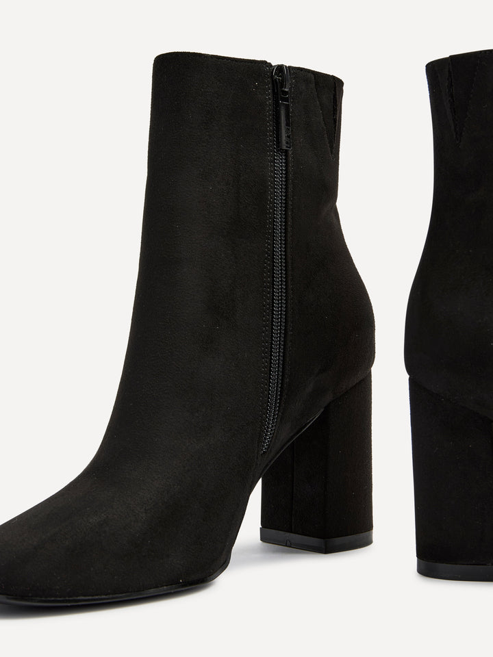 Séléné | Bottines élégantes en éco-cuir à talon bloc