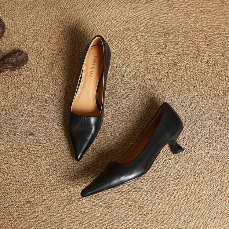 Melisandra – Escarpins à talons en cuir
