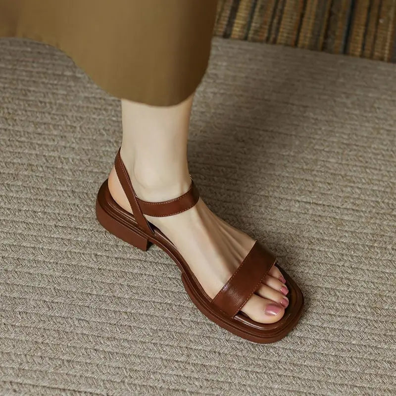Melaria – Sandales élégantes avec semelle intérieure en cuir