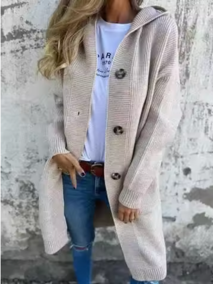 Dziewanna – Cardigan long en maille douce