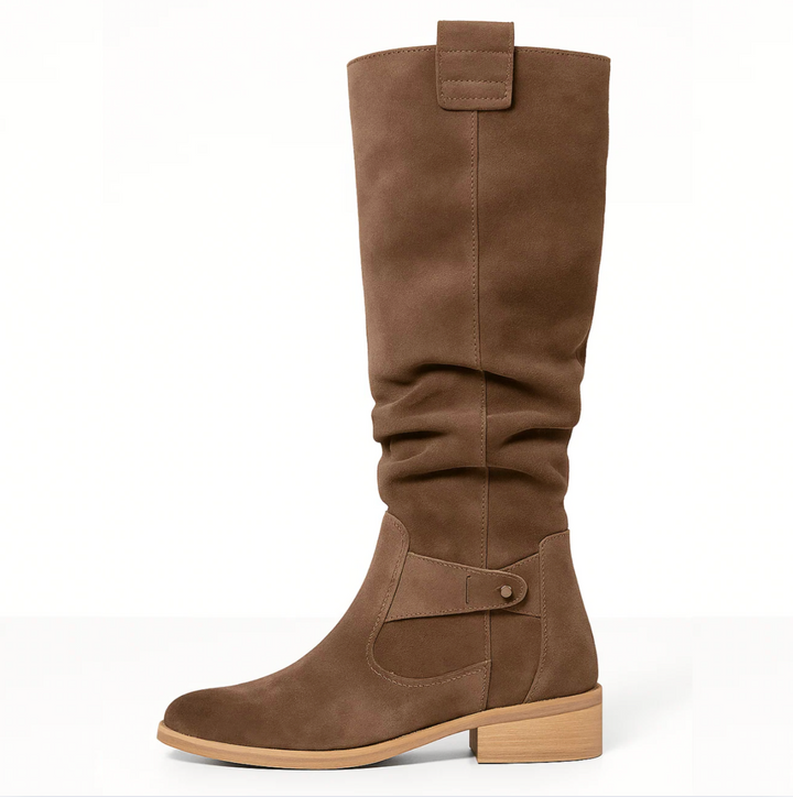 Belisa – Bottines en daim avec fermeture éclair