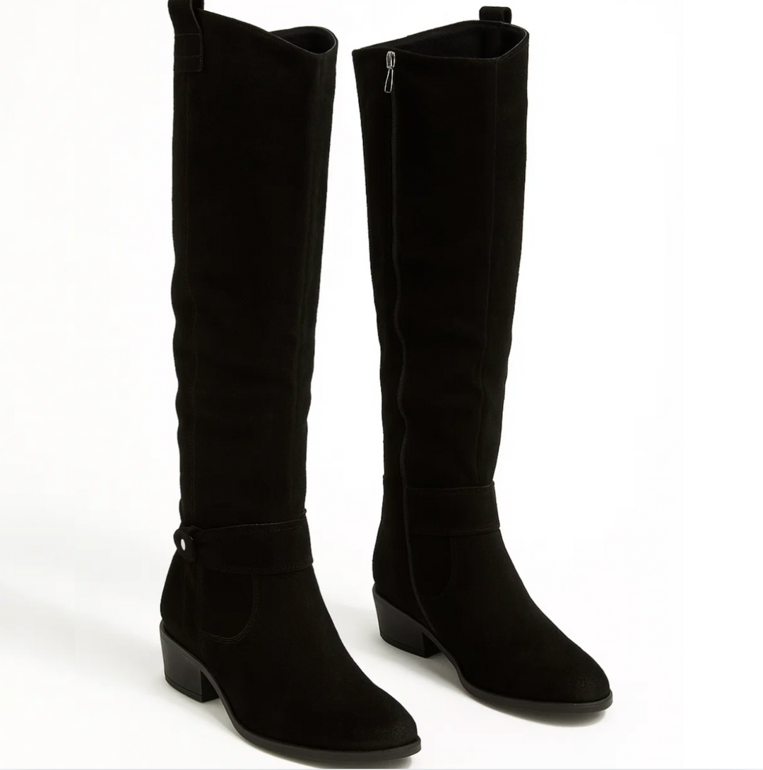 Belisa – Bottines en daim avec fermeture éclair