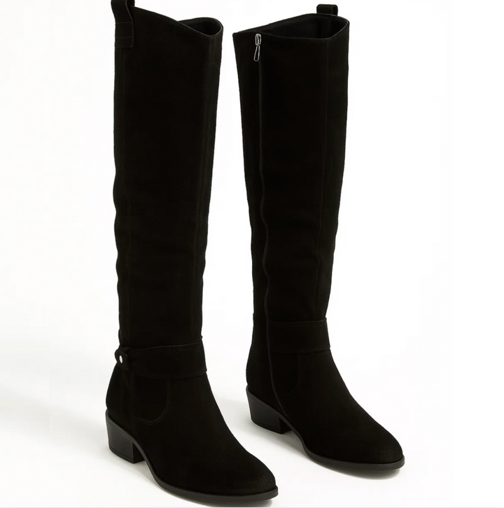 Belisa – Bottines en daim avec fermeture éclair