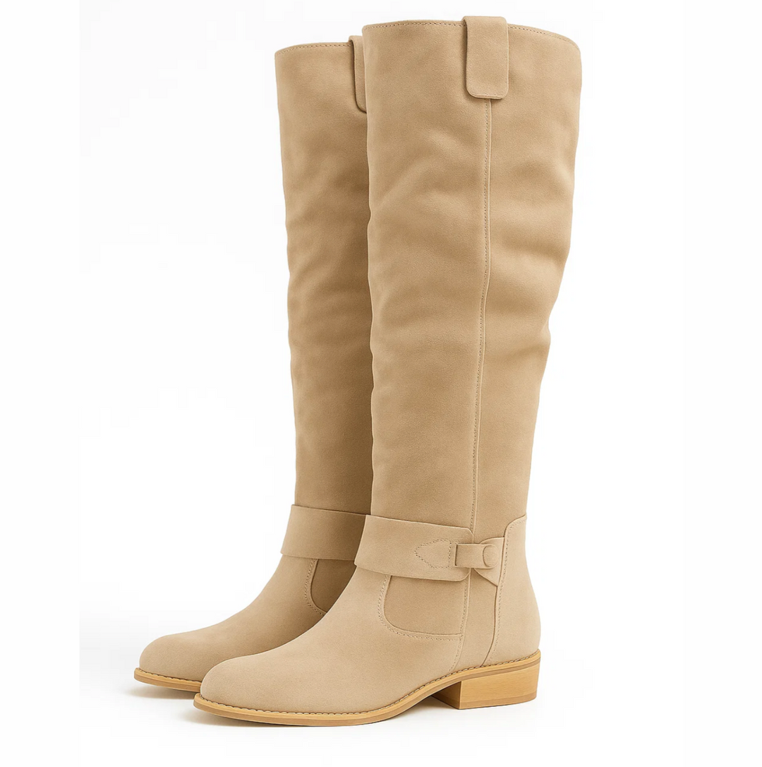Belisa – Bottines en daim avec fermeture éclair