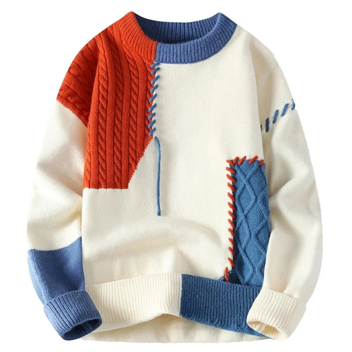Oktawiusz – Pull patchwork oversize