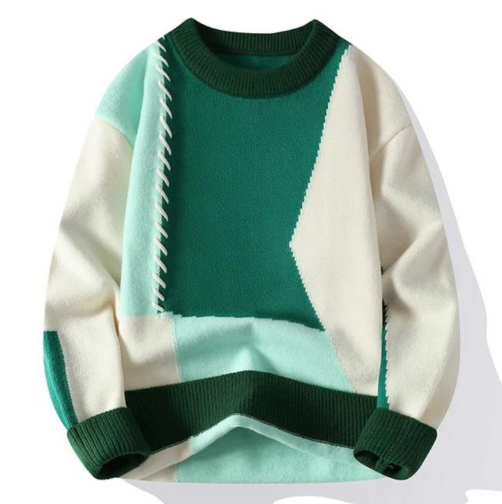 Oktawiusz – Pull patchwork oversize