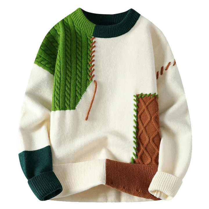 Oktawiusz – Pull patchwork oversize