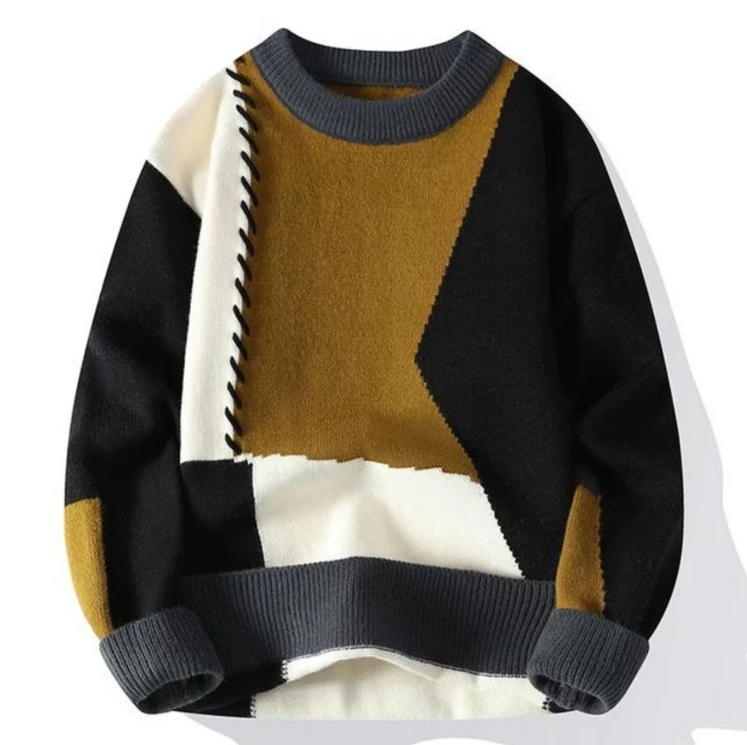 Oktawiusz – Pull patchwork oversize