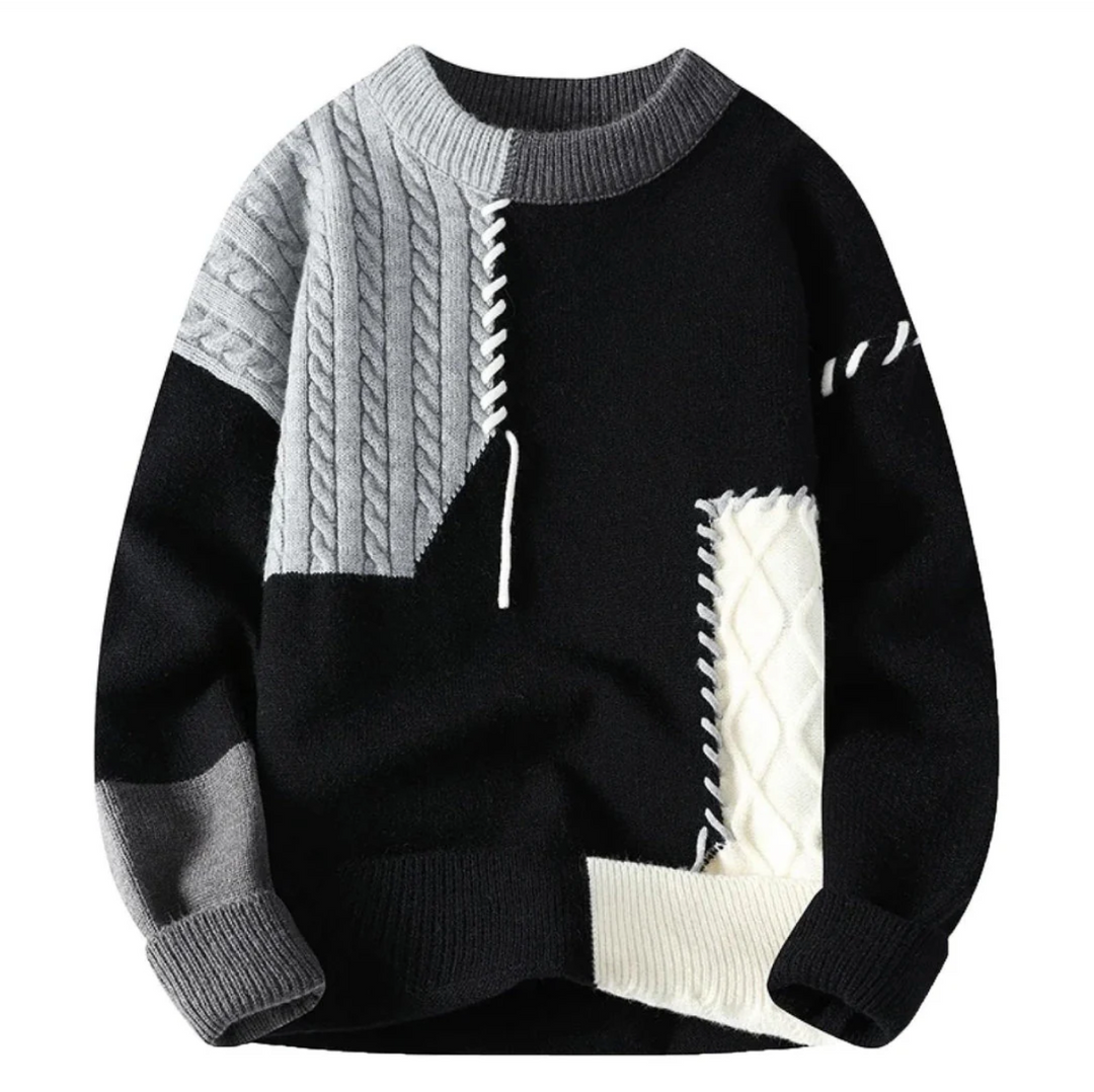 Oktawiusz – Pull patchwork oversize