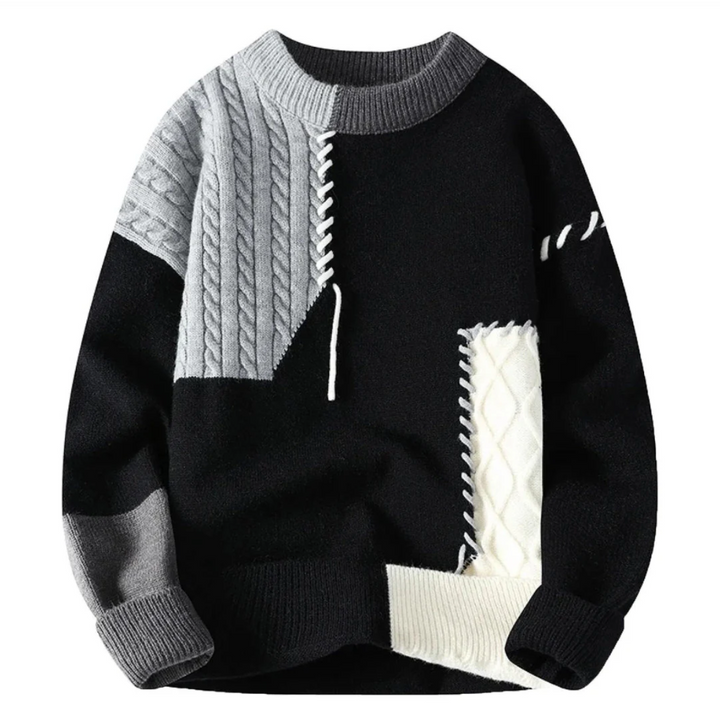 Oktawiusz – Pull patchwork oversize